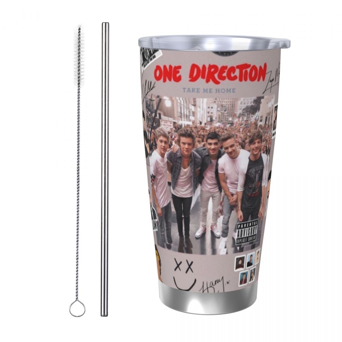 Stainless Steel Straw - แก้วน้ำสแตนเลส O-One-D-Directions ขนาด 20 ออนซ์ สำหรับรถยนต์