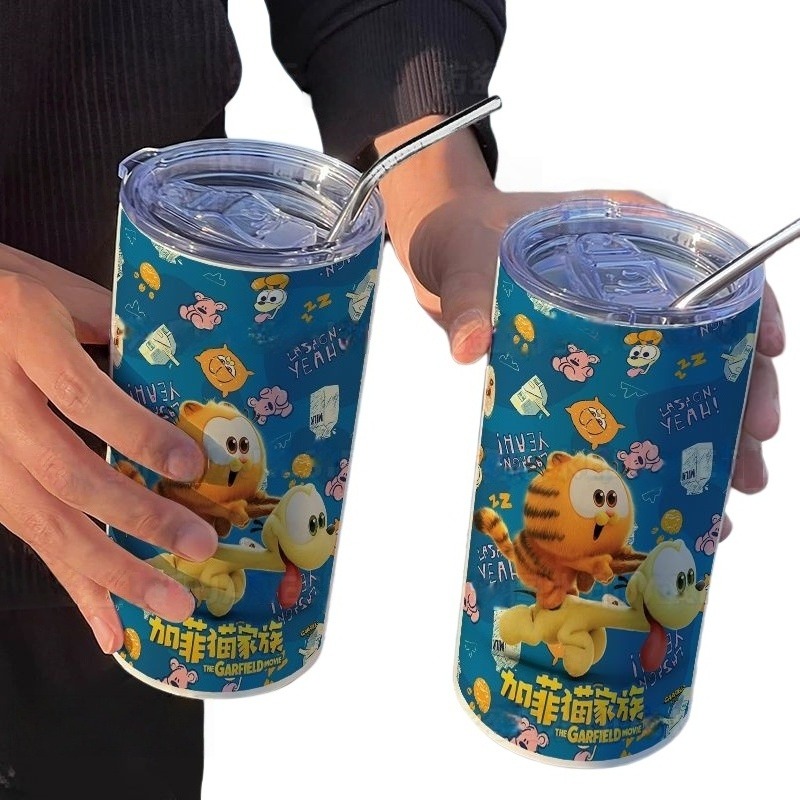 แก้วกาแฟการ์ฟิลด์ คู่รัก ดีไซน - Stainless Steel Straw บทวิจารณ์และราคา