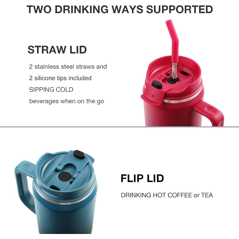 แก้วน้ำเก็บอุณหภูมิขนาด 40 ออน - Stainless Steel Straw บทวิจารณ์และราคา